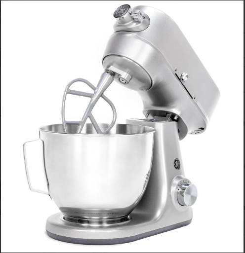 GE Tilt Head Stand Mixer with Accessories Grey